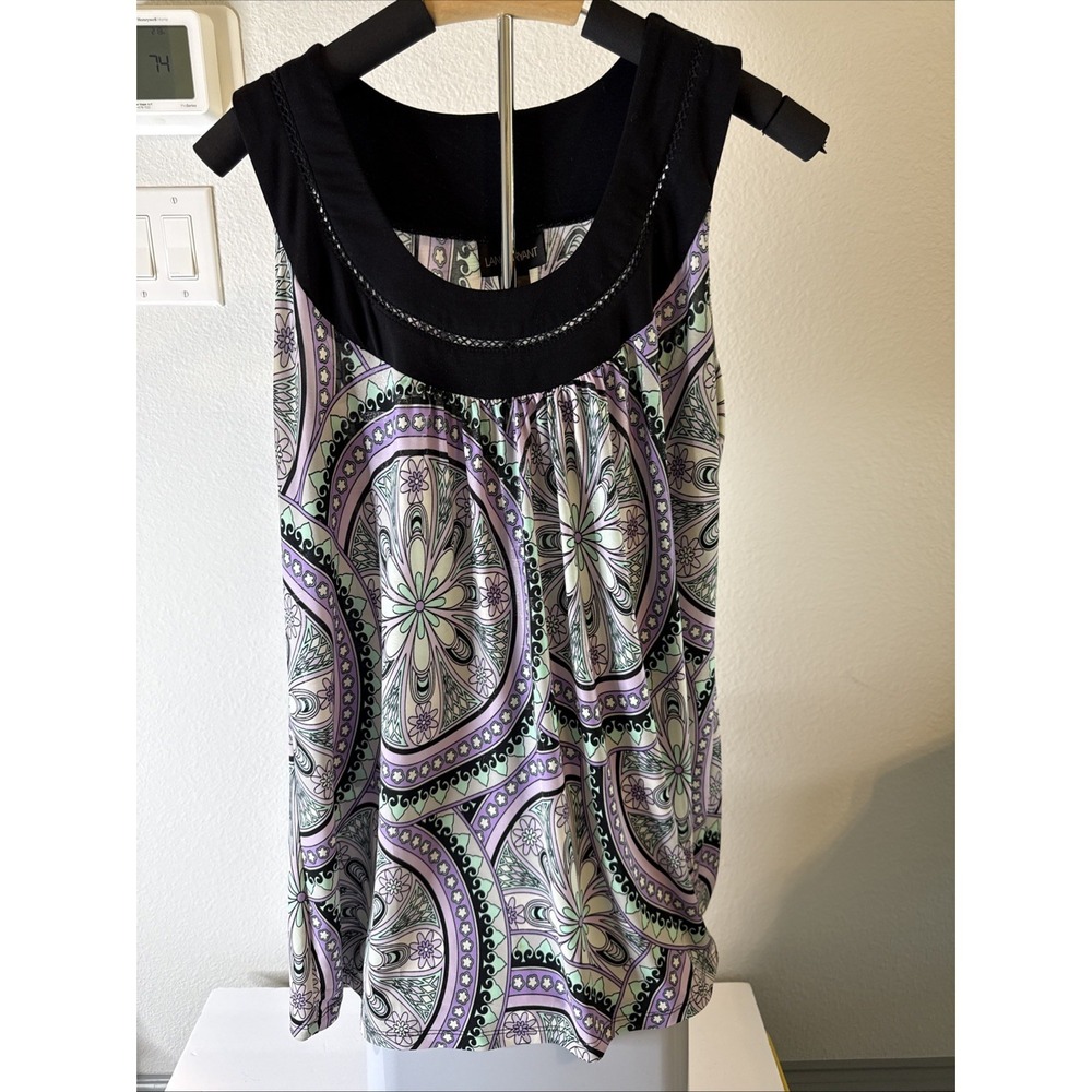 Lane Bryant Women's Chiffon Flowy Sleeveless‎ Top Size 16 Floral
